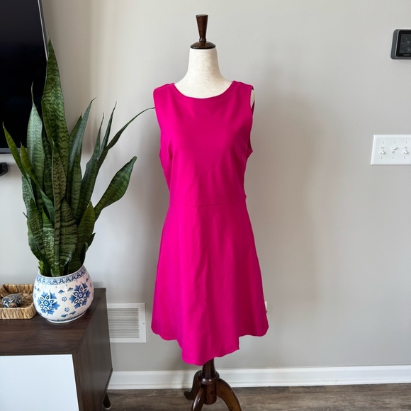 Kate Spade Open Scallop Back Ponte Dress - Color: Kinetic Pink Casual - Picture 3 of 13